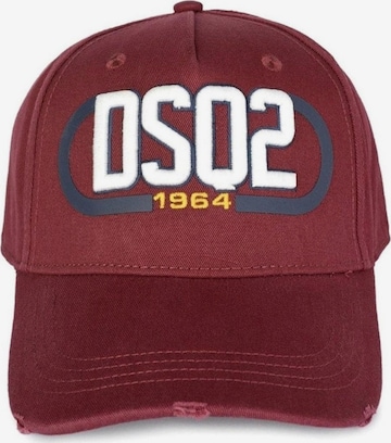 Casquette 'Baseball Cap - BCM0211' DSQUARED2 en rouge : devant