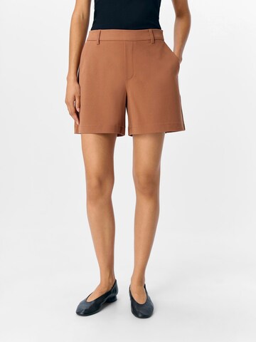 OBJECT Regular Broek 'OBJLisa' in Bruin: voorkant