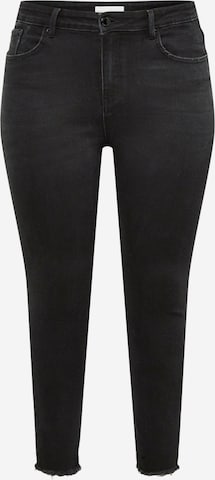 Guido Maria Kretschmer Curvy סקיני ג'ינס 'Ines' בשחור: מלפנים
