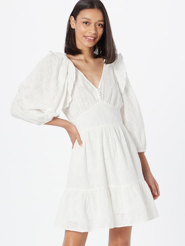 Robe-chemise 'Kneroli' NAF NAF en blanc : devant