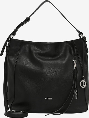 L.CREDI Schoudertas 'Jana' in Zwart: voorkant