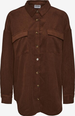 Veste mi-saison 'FLANNY' Noisy may en marron : devant