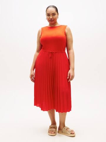 oranžinė Tommy Hilfiger Curve Suknelė: priekis