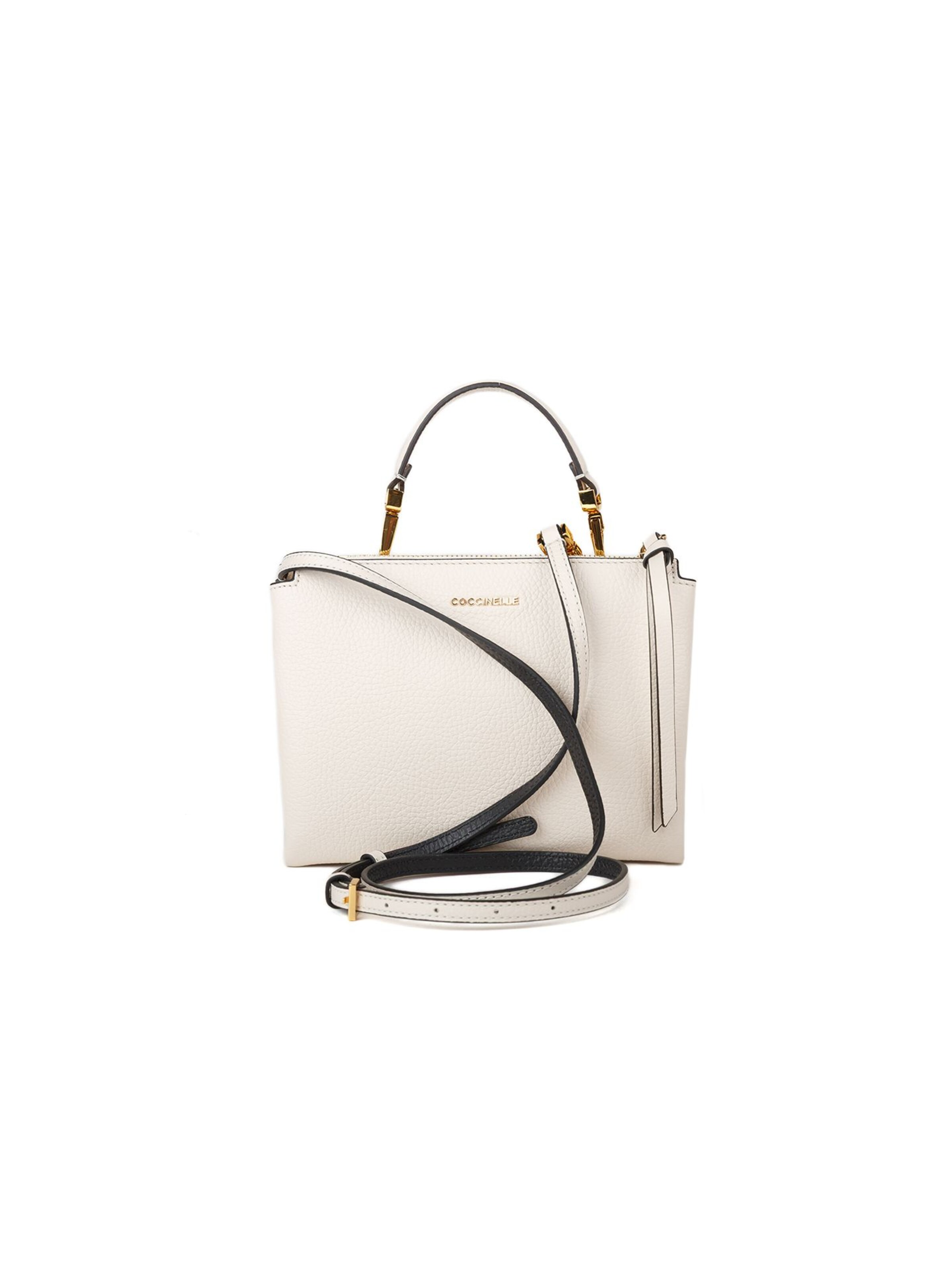 Coccinelle Schoudertas 'Arlettis Handbag Grained Leather' in Wit