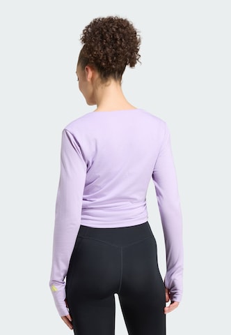ADIDAS PERFORMANCE - Camisa funcionais 'Studio' em roxo
