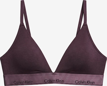 Triangle Soutien-gorge Calvin Klein en violet : devant