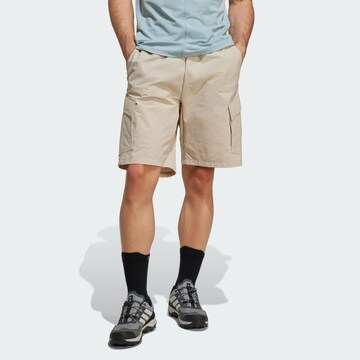 ADIDAS TERREX Loose fit Sports trousers 'Xploric' in Beige: front