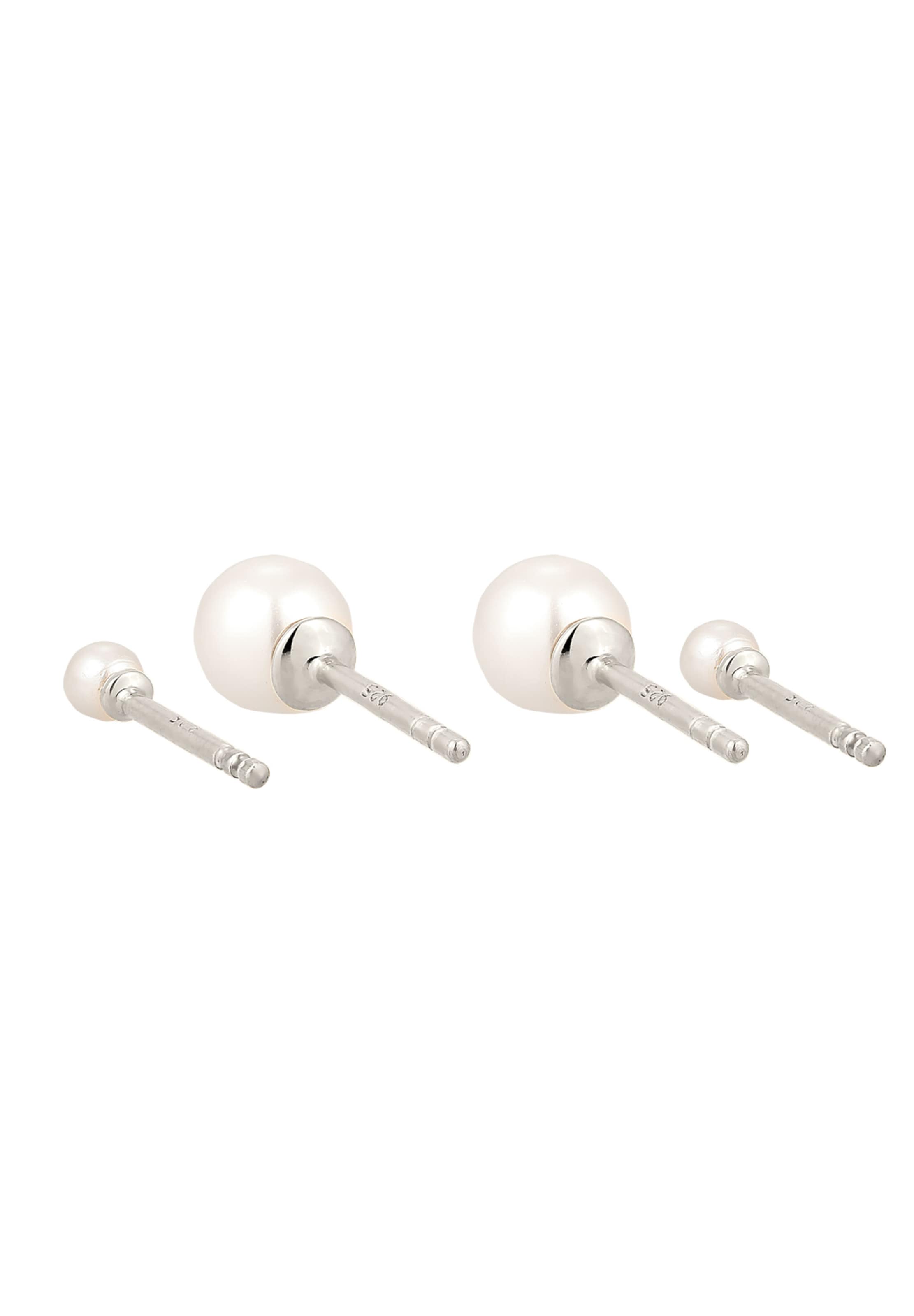 ELLI Earrings 'Pearl' in Silver