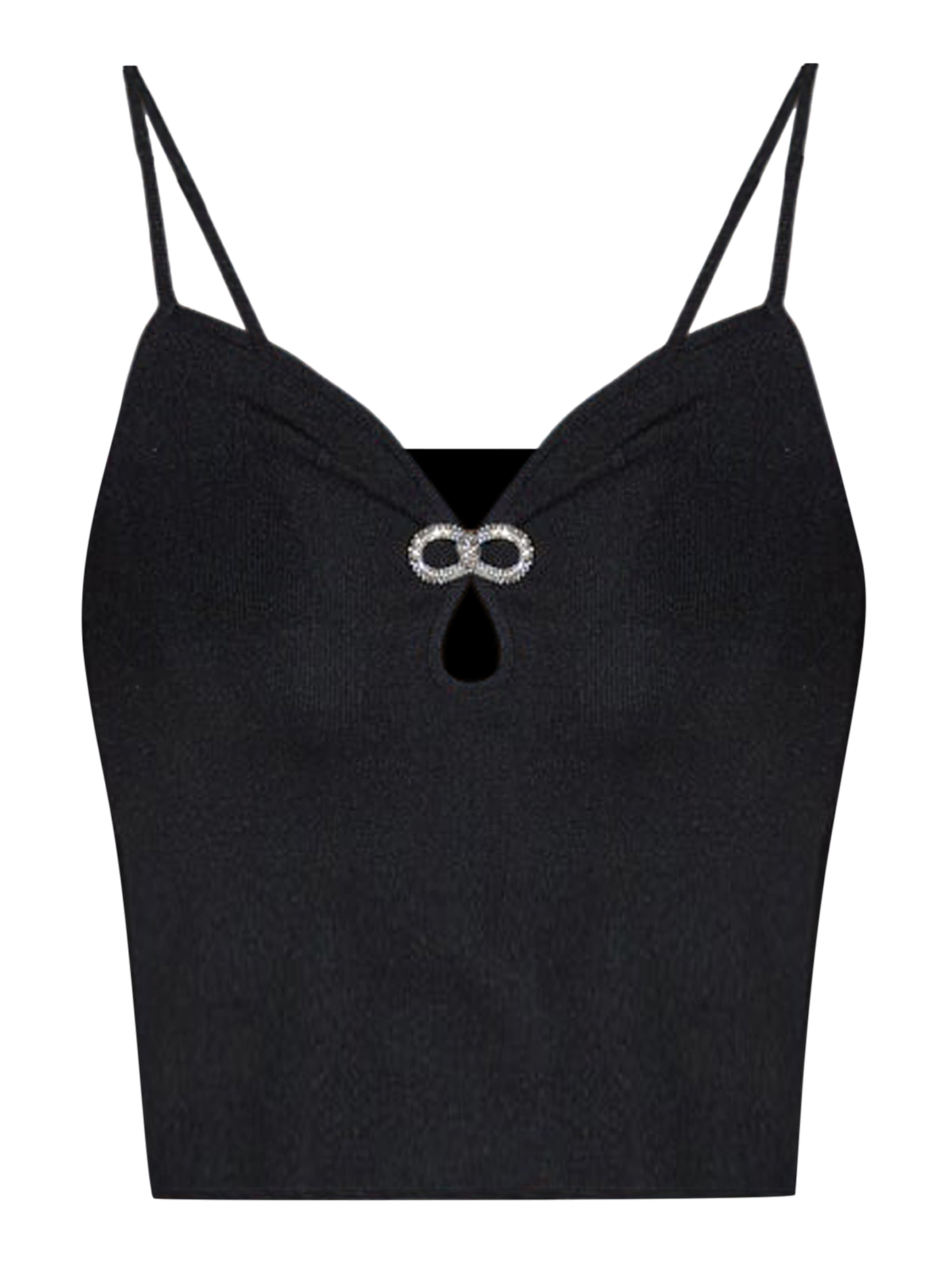 No Matter What Top in Black: front