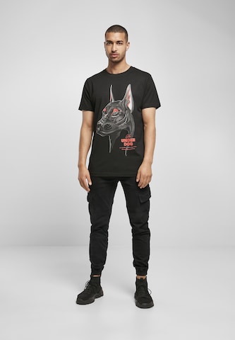 Mister Tee Shirt 'Air Dog' in Zwart