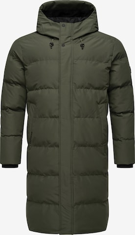 Manteau d’hiver 'Nordwey' Ragwear en vert : devant