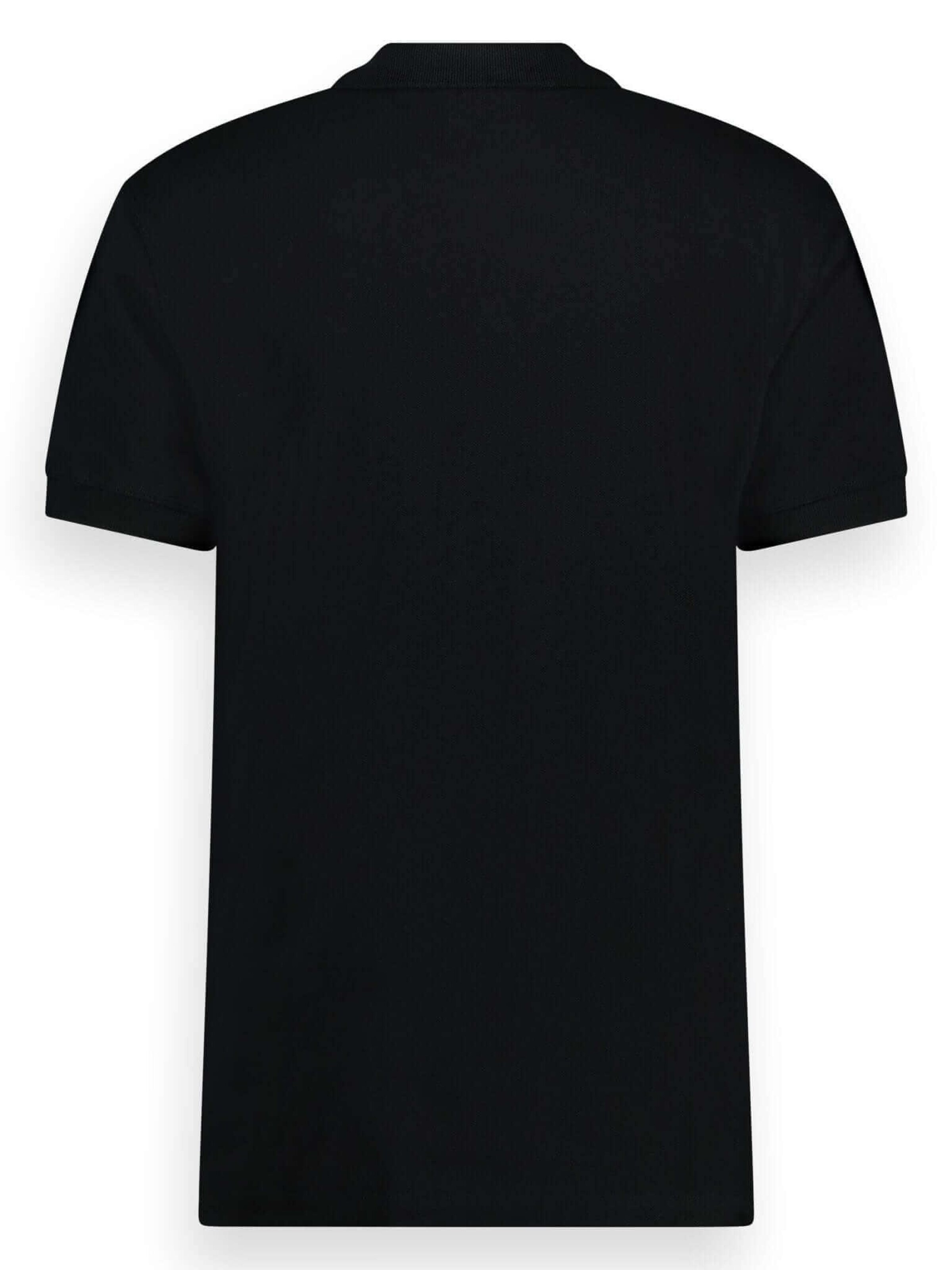 LEBASQ Shirt 'Chet's Piqué Polo' in Black