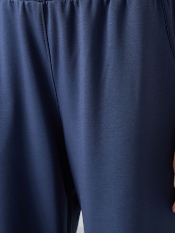 Tommy Life Wide Leg Jogginghose in Blau