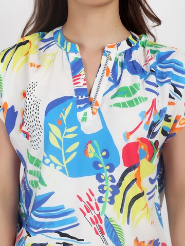 VICCI Germany Blusentop mit Tunikakragen in Mischfarben