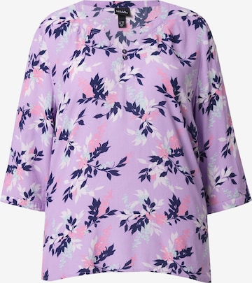 Ulla Popken Tuniek in Lila: voorkant