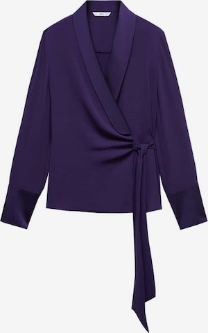 Chemisier 'Rider' MANGO en violet : devant