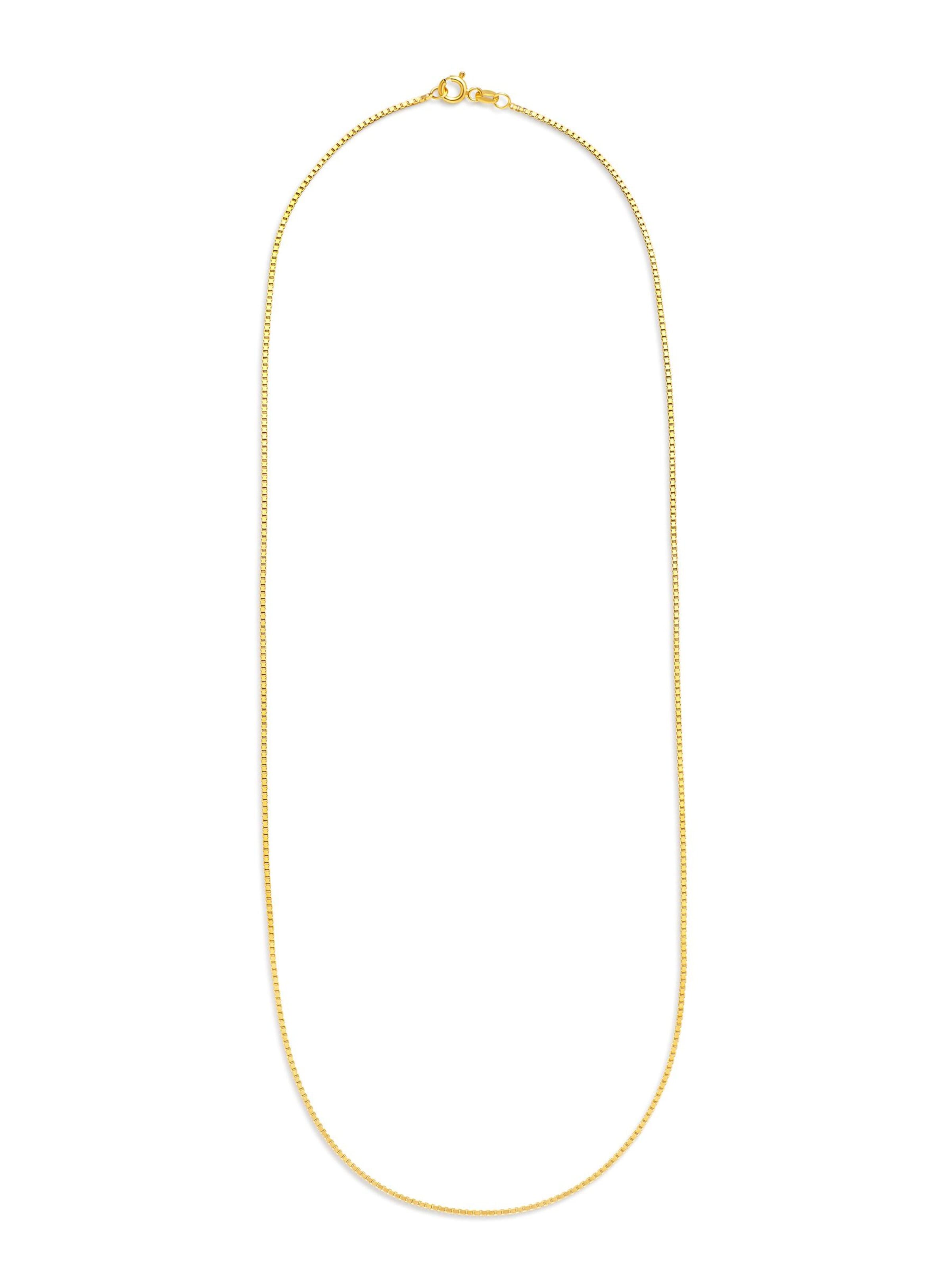 NTHIRTYTHREE Necklace 'Goldkette 14 Karat Kette Gold Veneziana Stil 585 Echtgold 45cm-50cm Halskette - Bestpreis - Damen Herren mit Schmuckbox - Sale 31.08.2026' in Gold: front
