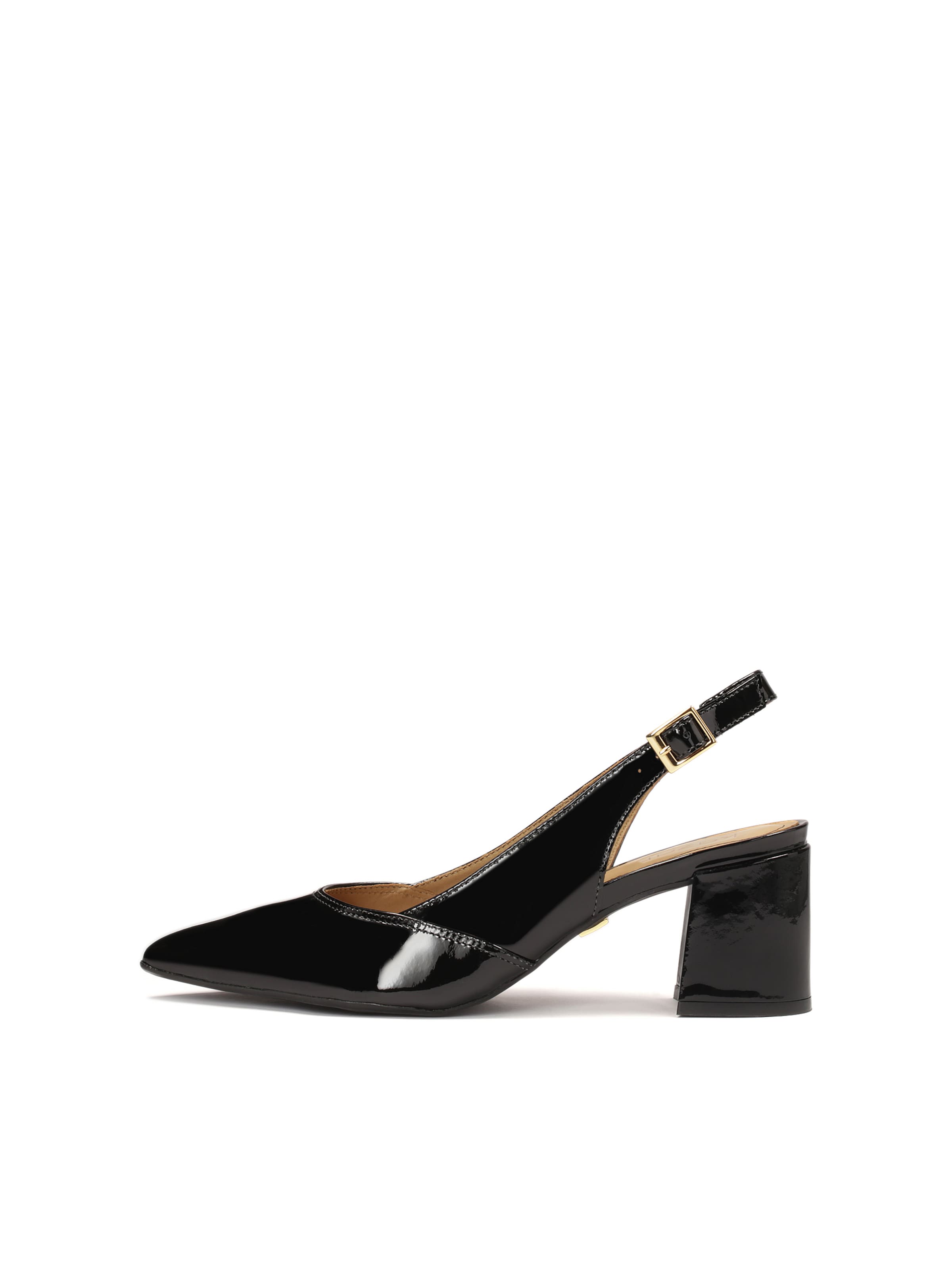 Kazar Slingback Pumps in Black: front