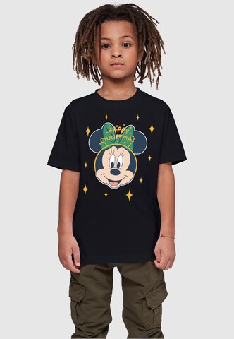 ABSOLUTE CULT Shirt 'Minnie Mouse - Happy Christmas' in Black: front