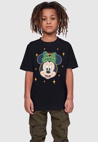 ABSOLUTE CULT T-Shirt 'Minnie Mouse - Happy Christmas' in Schwarz: predná strana