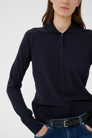 InWear Gebreid vest 'MIKOIW' in Blauw