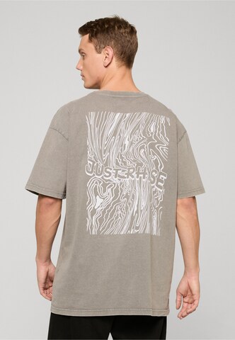 T-Shirt Just Rhyse en gris : devant