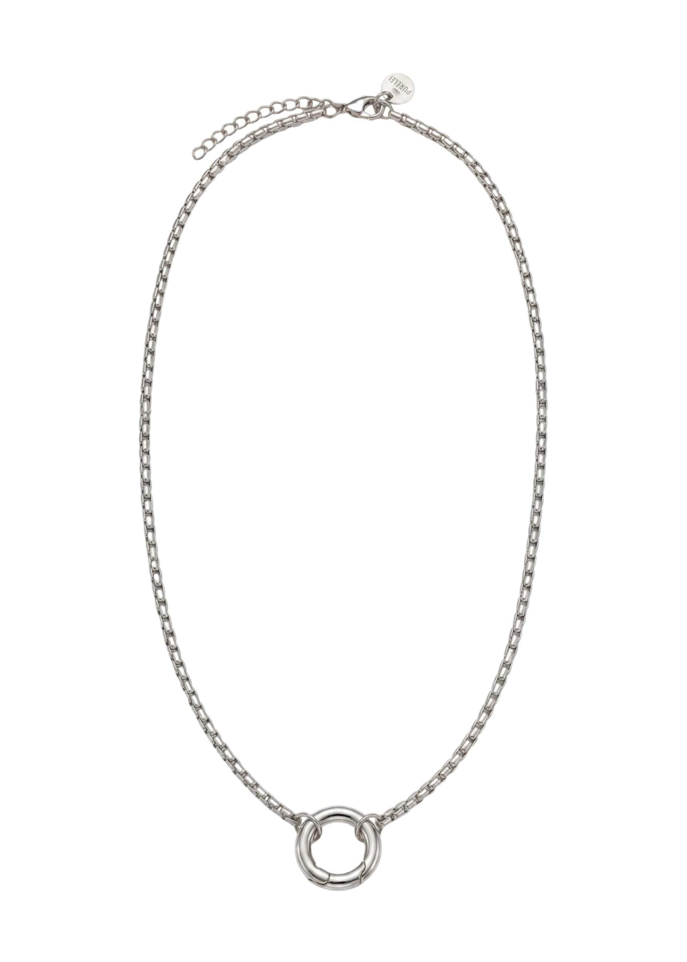 PURELEI - Cadena 'Ressonance Charm' en plata: frente