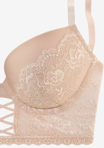 LASCANA Push-up Bra in Beige