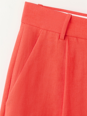 MANGO Regular Shorts 'PEACH' in Orange