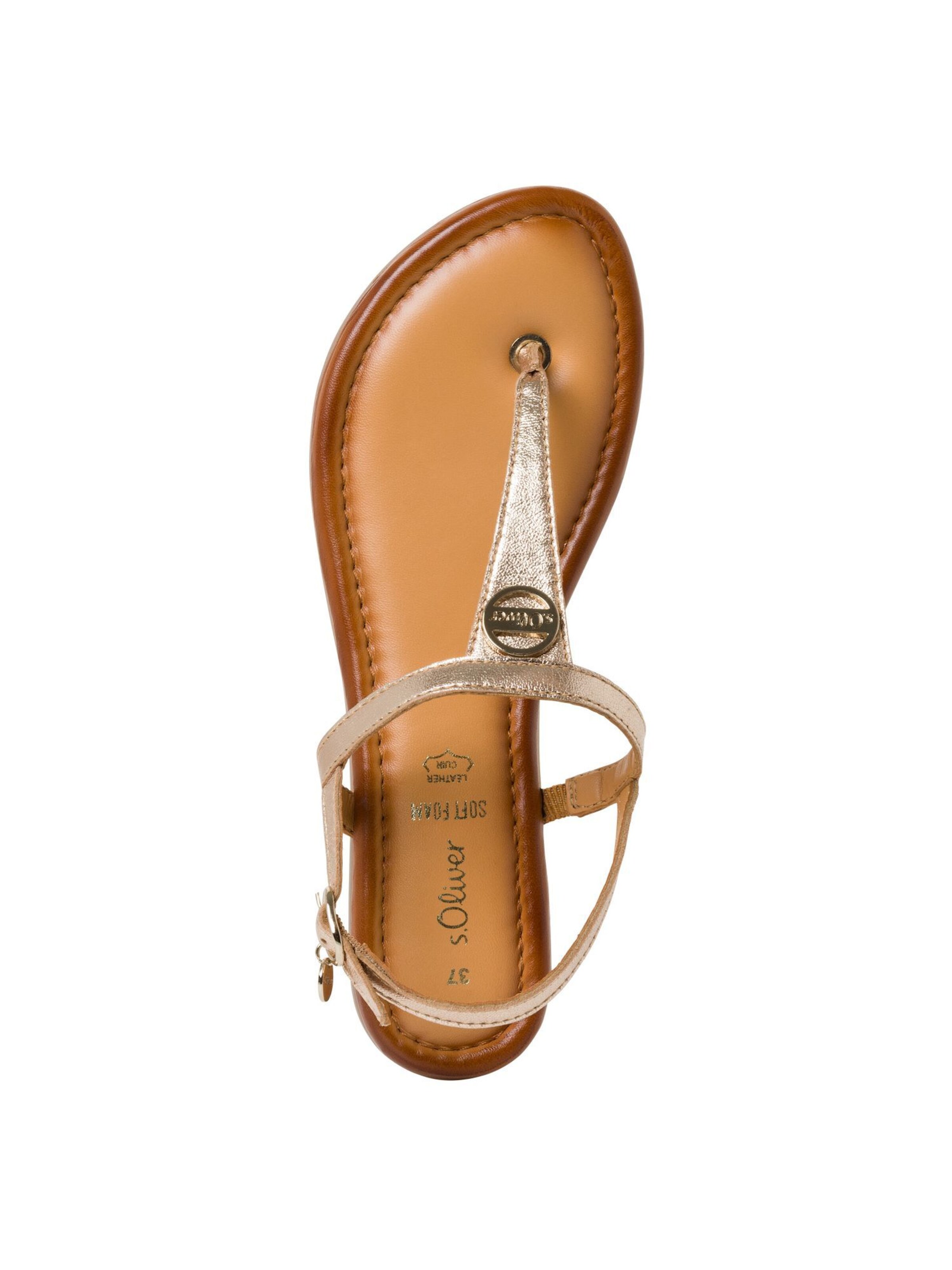 s.Oliver Teenslipper in Goud