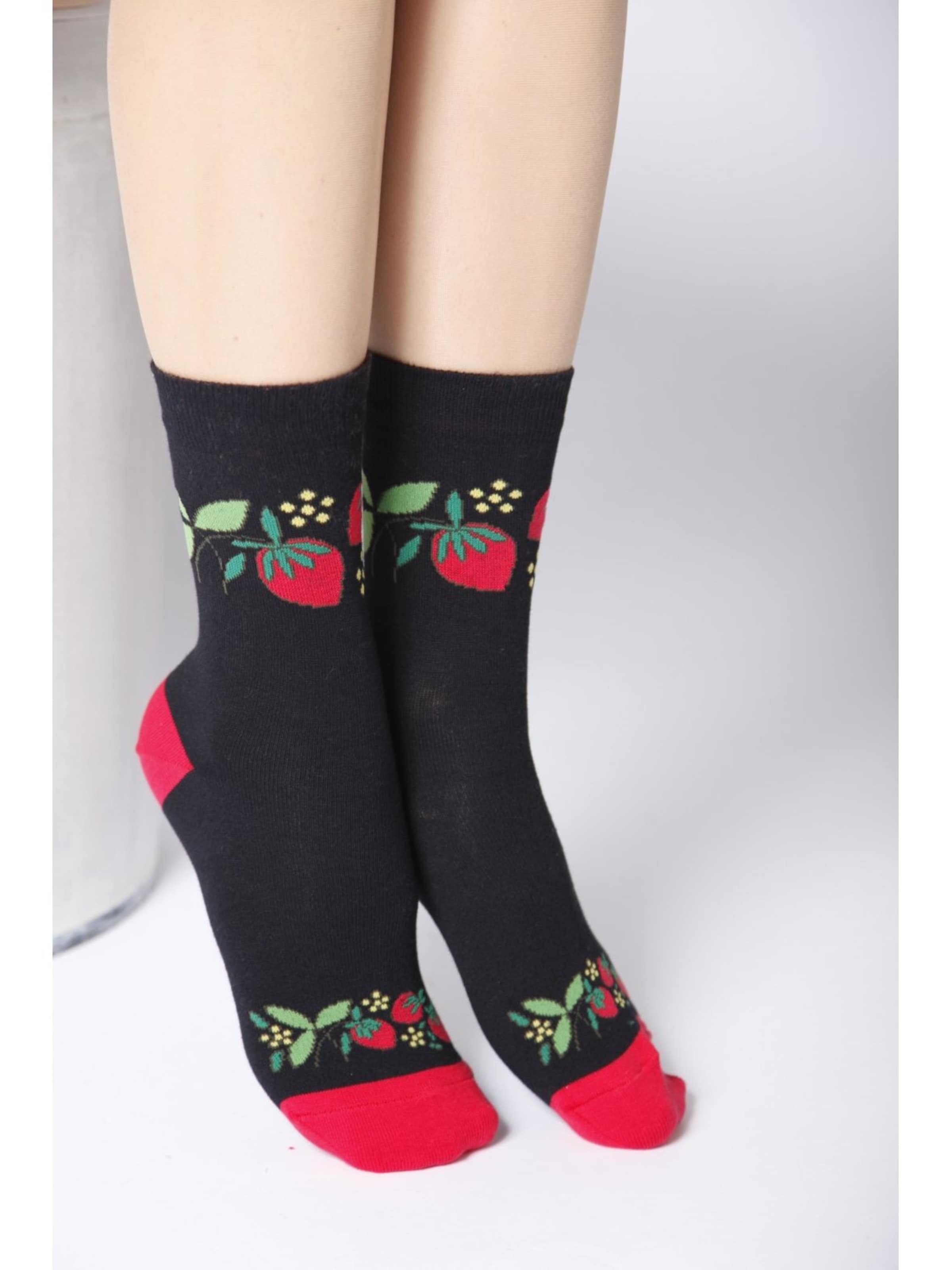 Chaussettes ''ANNIKA cotton socks'' Sokisahtel en mélange de couleurs