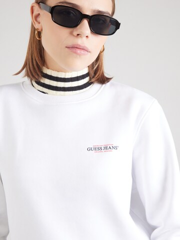 GUESS JEANS Свитшот в Белый