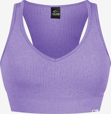 Bustier Soutien-gorge de sport 'Amaze Pro' Smilodox en violet : devant