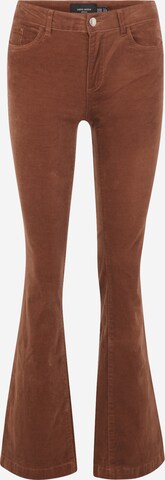 évasé Pantalon 'Peachy' VERO MODA en marron : devant