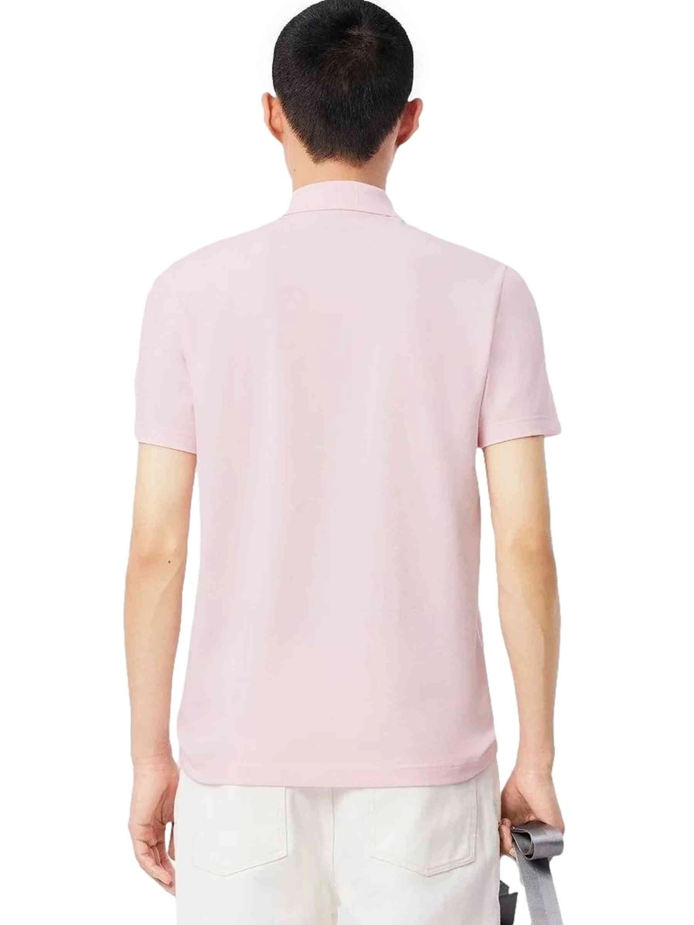 LACOSTE - Camiseta 'Polo lacoste rosa toned logo regular shirt' en rosa