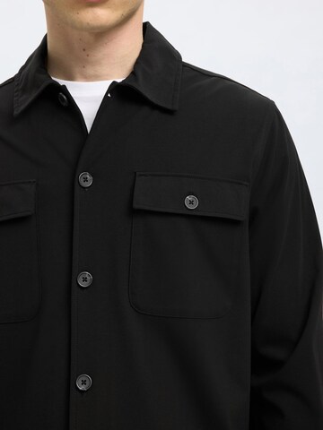 SELECTED HOMME Regular fit Overhemd in Zwart