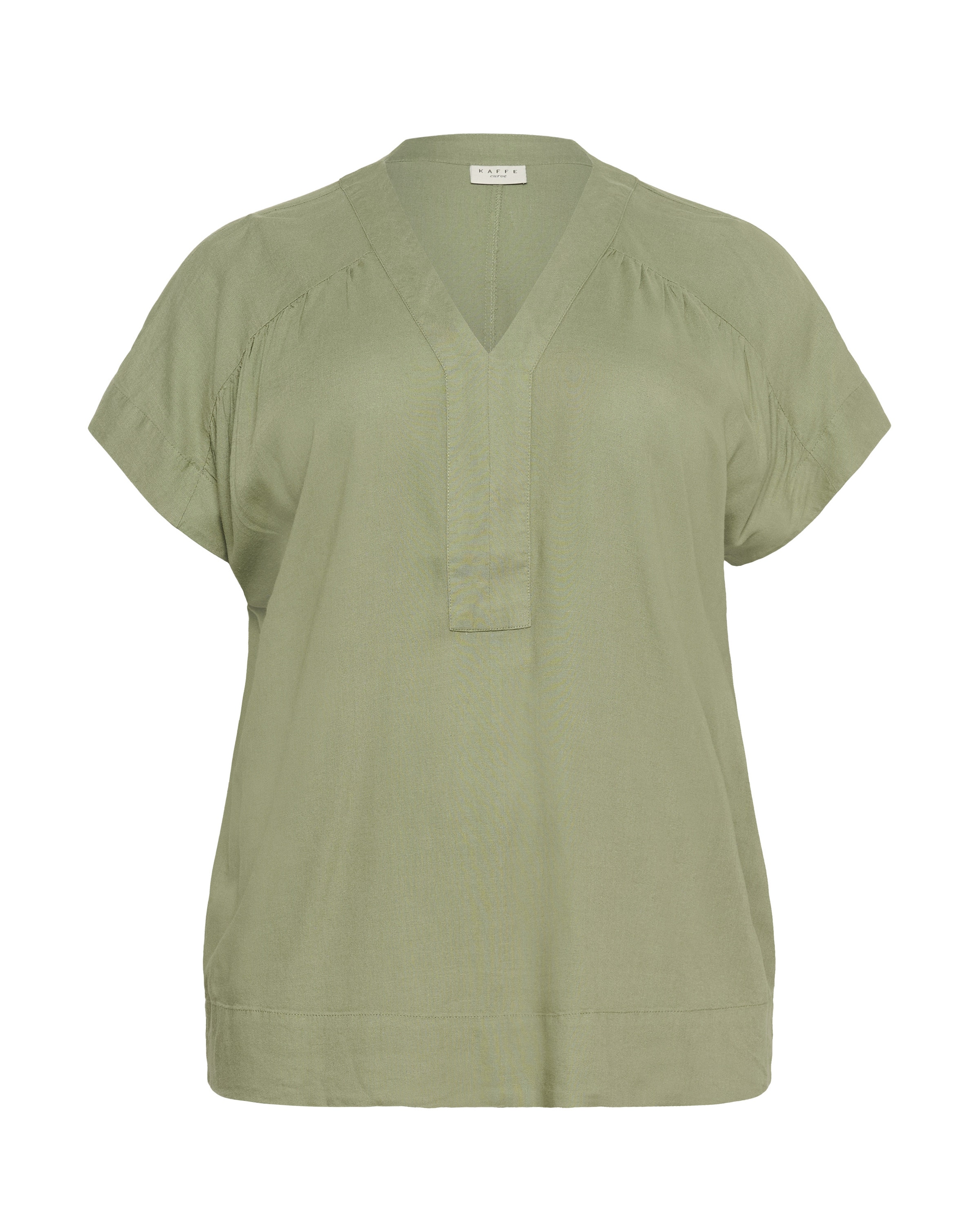 KAFFE CURVE Bluse 'Mille' i grøn: forside