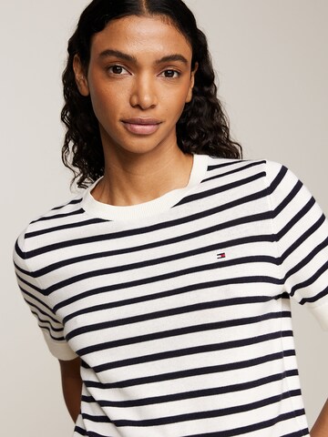 TOMMY HILFIGER Pullover in Weiß