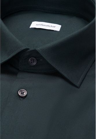 Coupe slim Chemise business 'Uni' SEIDENSTICKER en vert