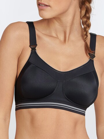SCHIESSER Minimiser Bra 'High Impact' in Black