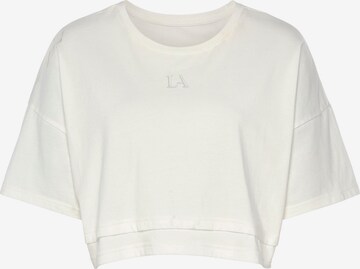 LASCANA Shirt in Beige: front