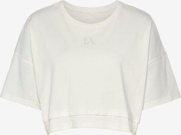 LASCANA Футболка оверсайз в Белый: спереди