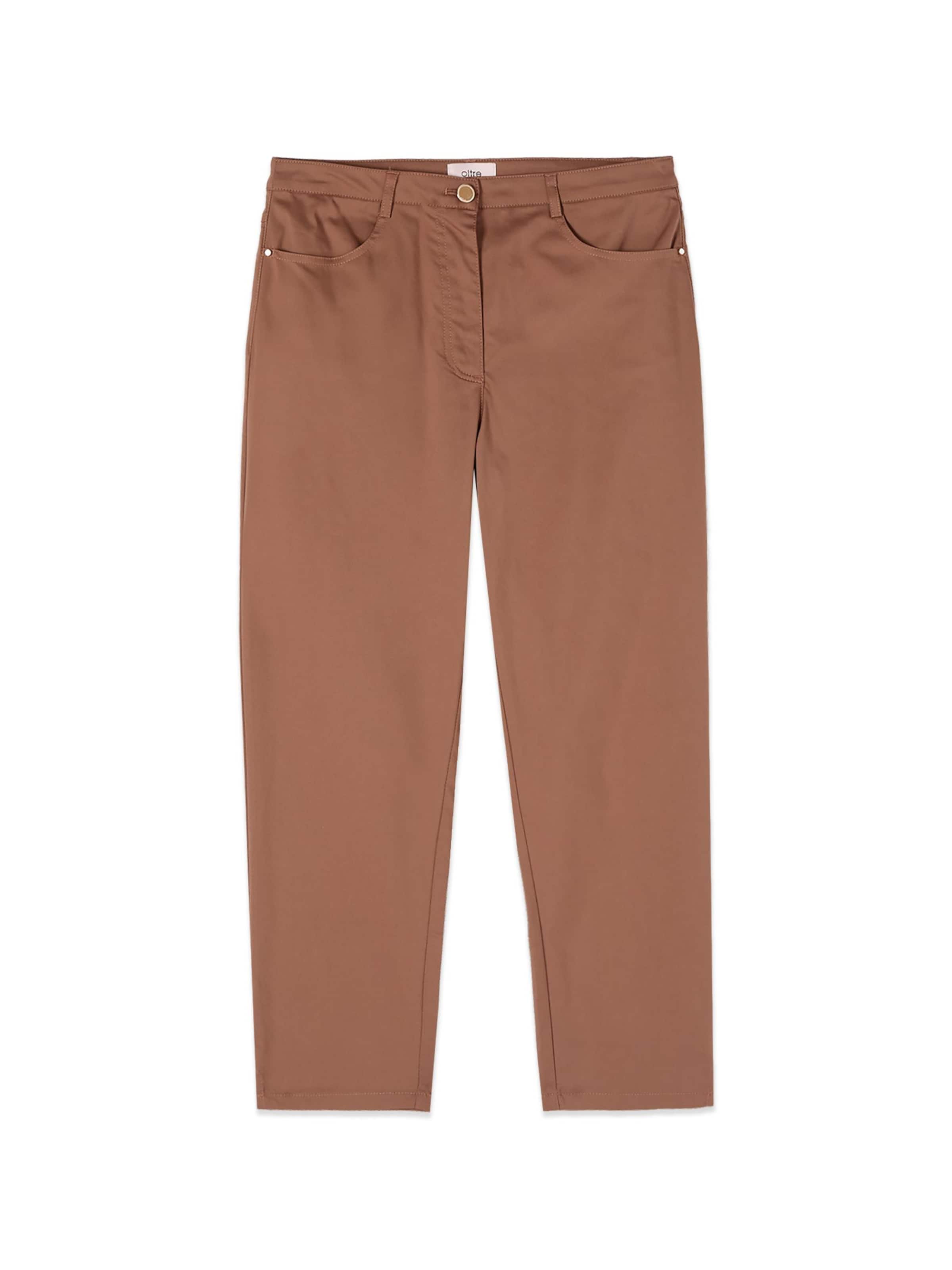 oltre Tapered Trousers in Beige: front