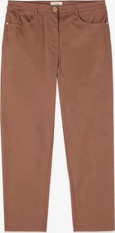 Effilé Pantalon oltre en beige : devant
