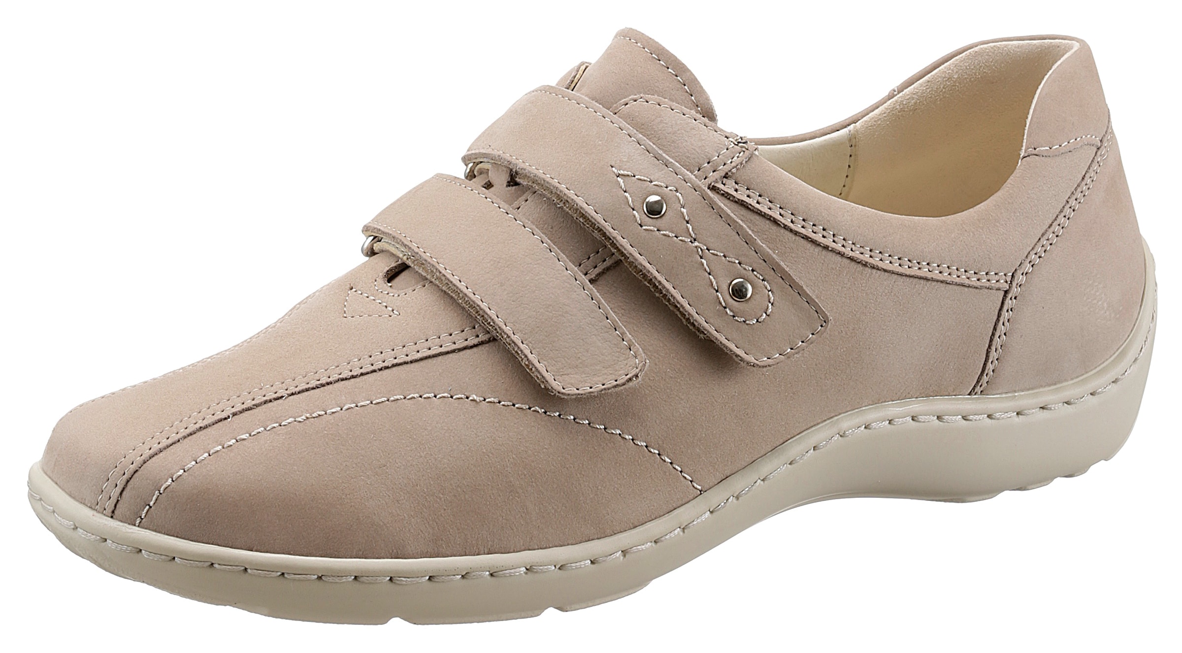 WALDLÄUFER Slipper in Beige: Vorderseite