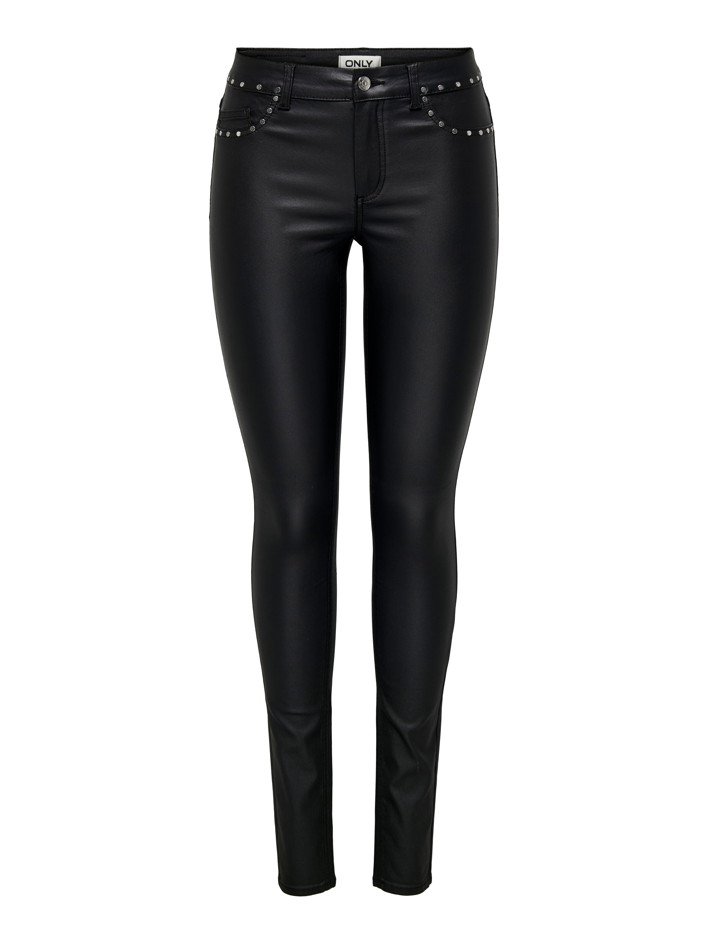 ONLY - Skinny Pantalón 'BLUSH-ROCK' en negro: frente