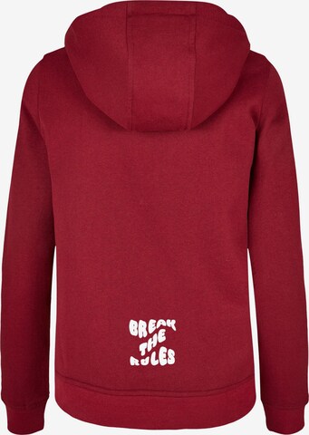 Merchcode Sweatshirt 'Break The Rules' in Rot