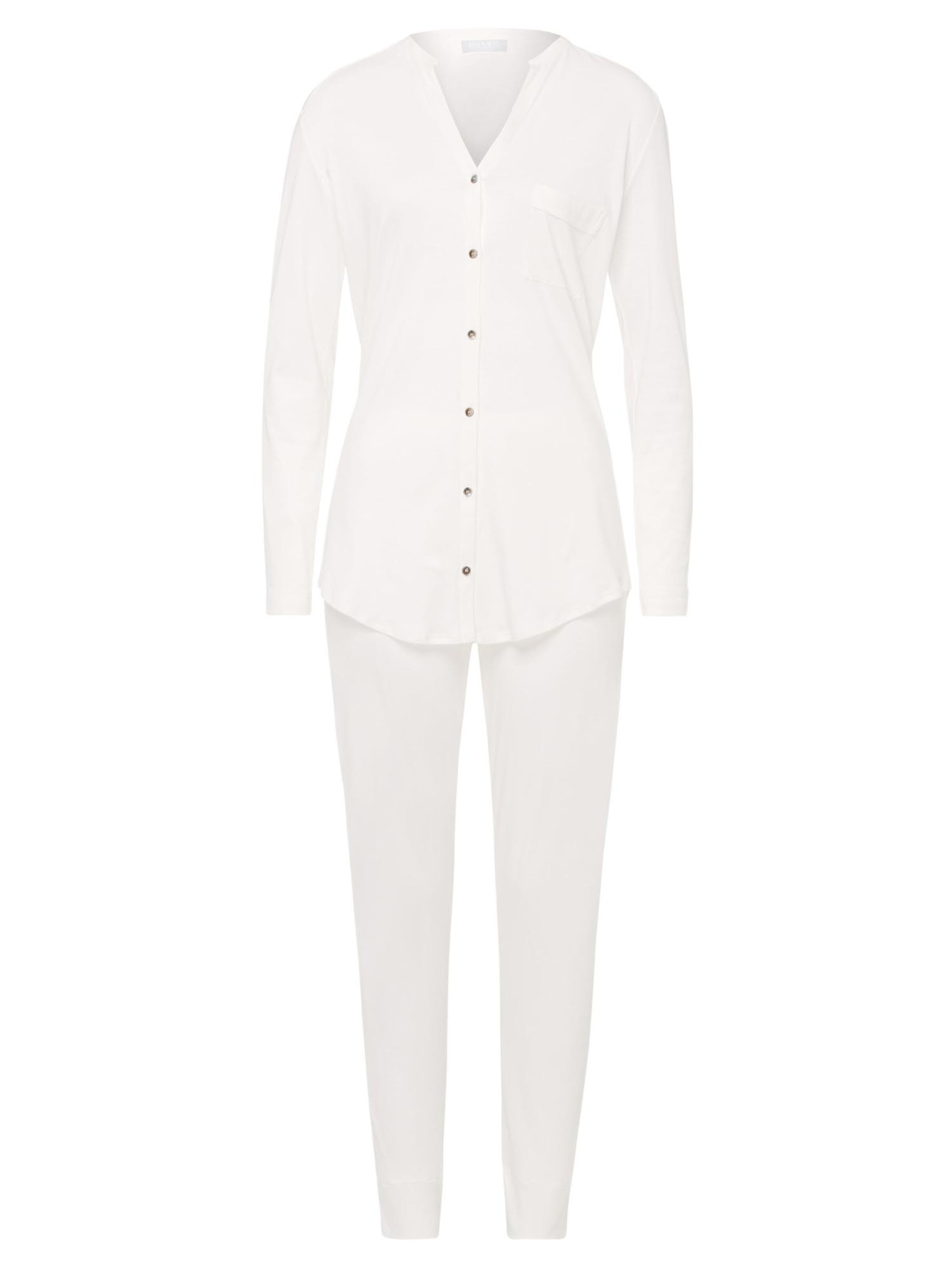 Hanro Pajama 'Pure Essence' in White: front