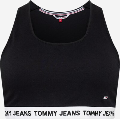 Tommy Jeans Curve Top u crna / bijela, Pregled proizvoda