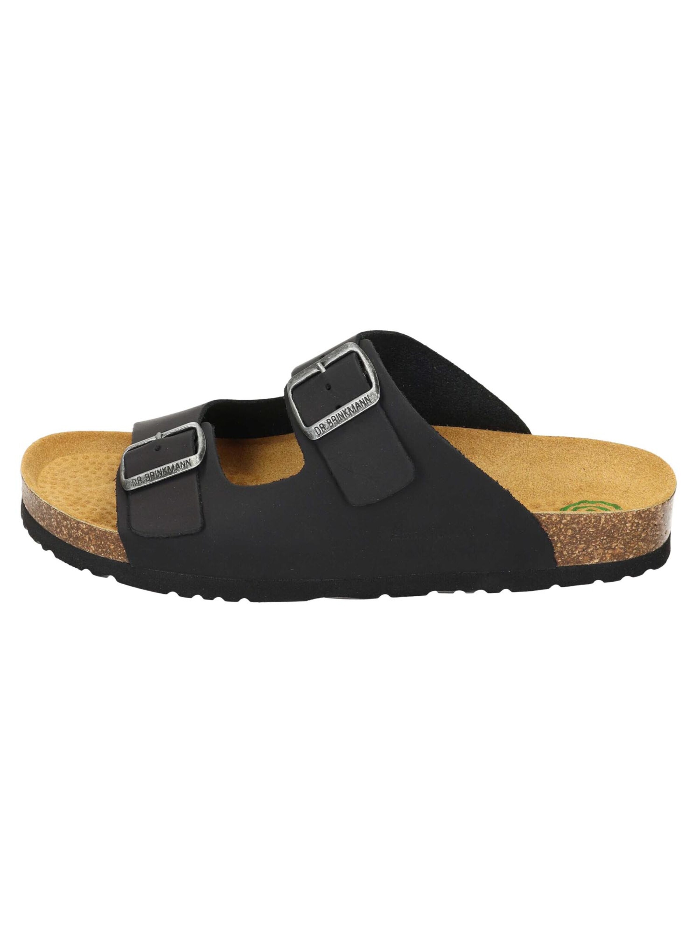 DR. BRINKMANN Mule 'Bonillo' in Black: front